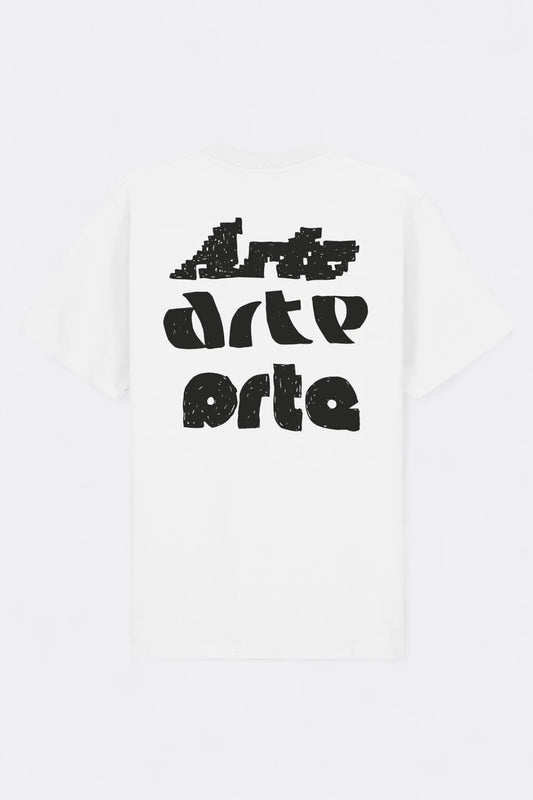 Arte - Multi Arte Print T-Shirt (White)