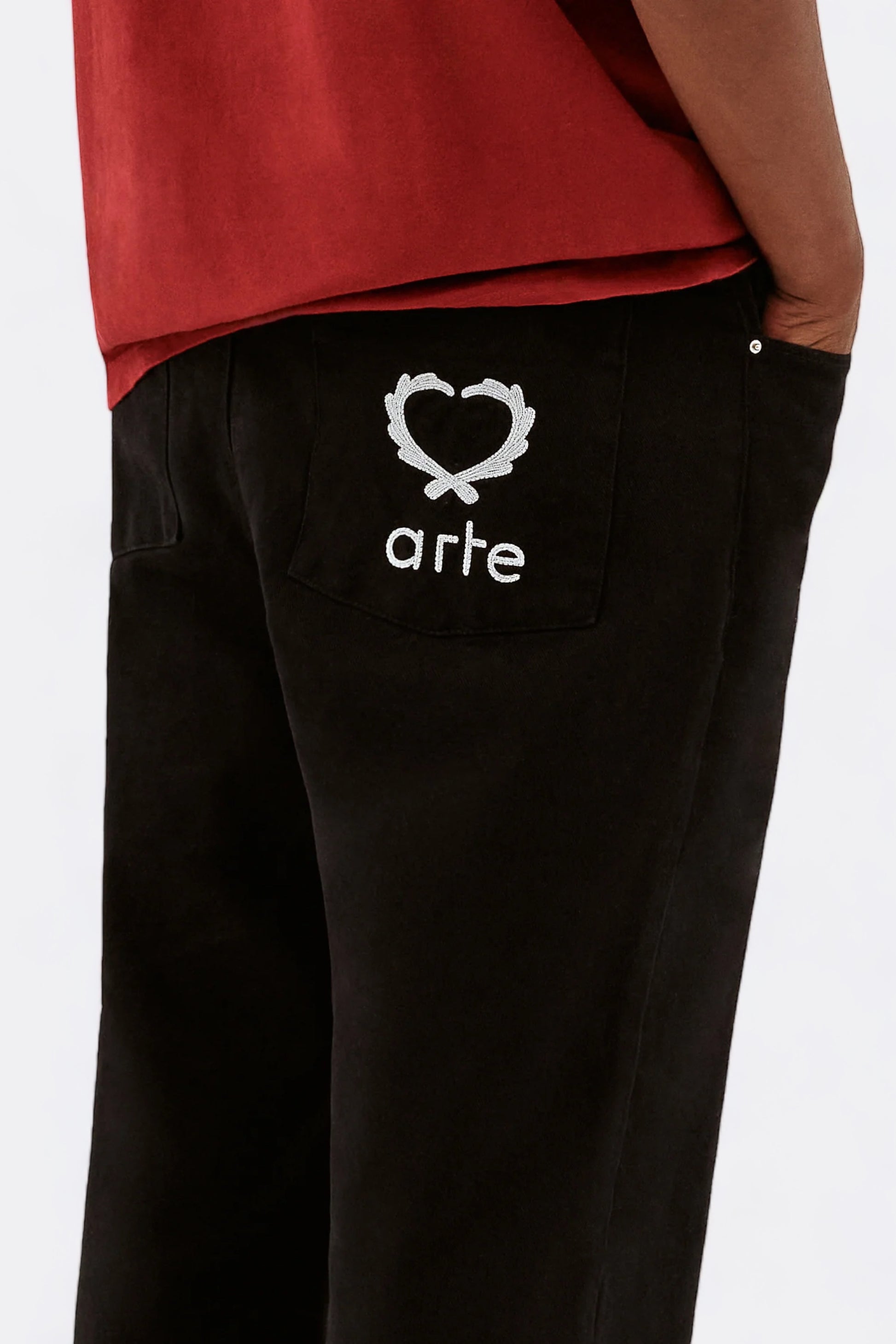 Arte - Poage Back Heart Pants (Black)