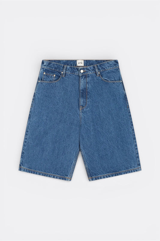 Short Arte Raw Denim - Poche Ronde - Coton Premium Portugal