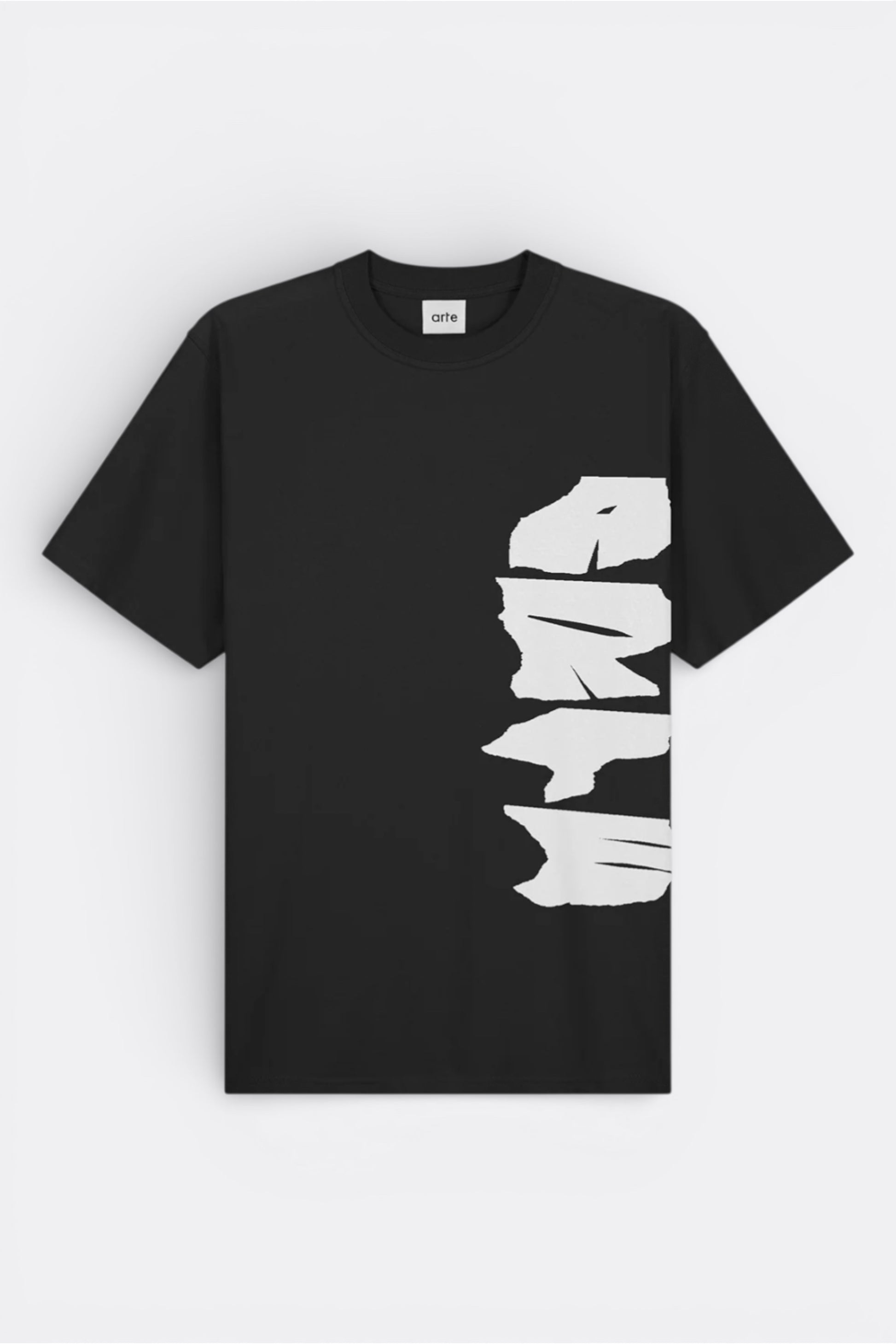 ARTE Side Logo T-Shirt Black | T-Shirt Coton Premium Logo Latéral