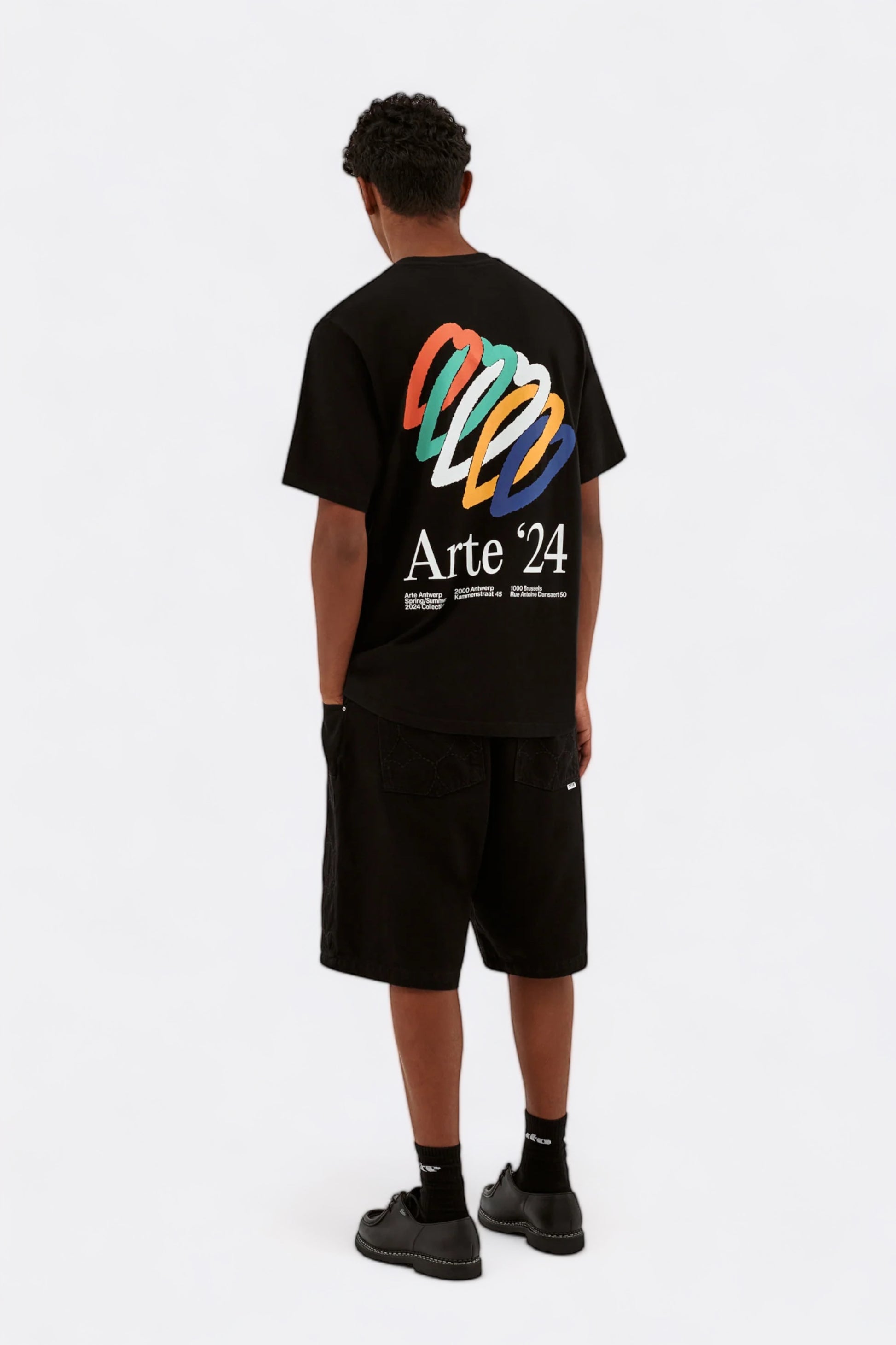 Arte - Teo Back Hearts T-shirt (Black)