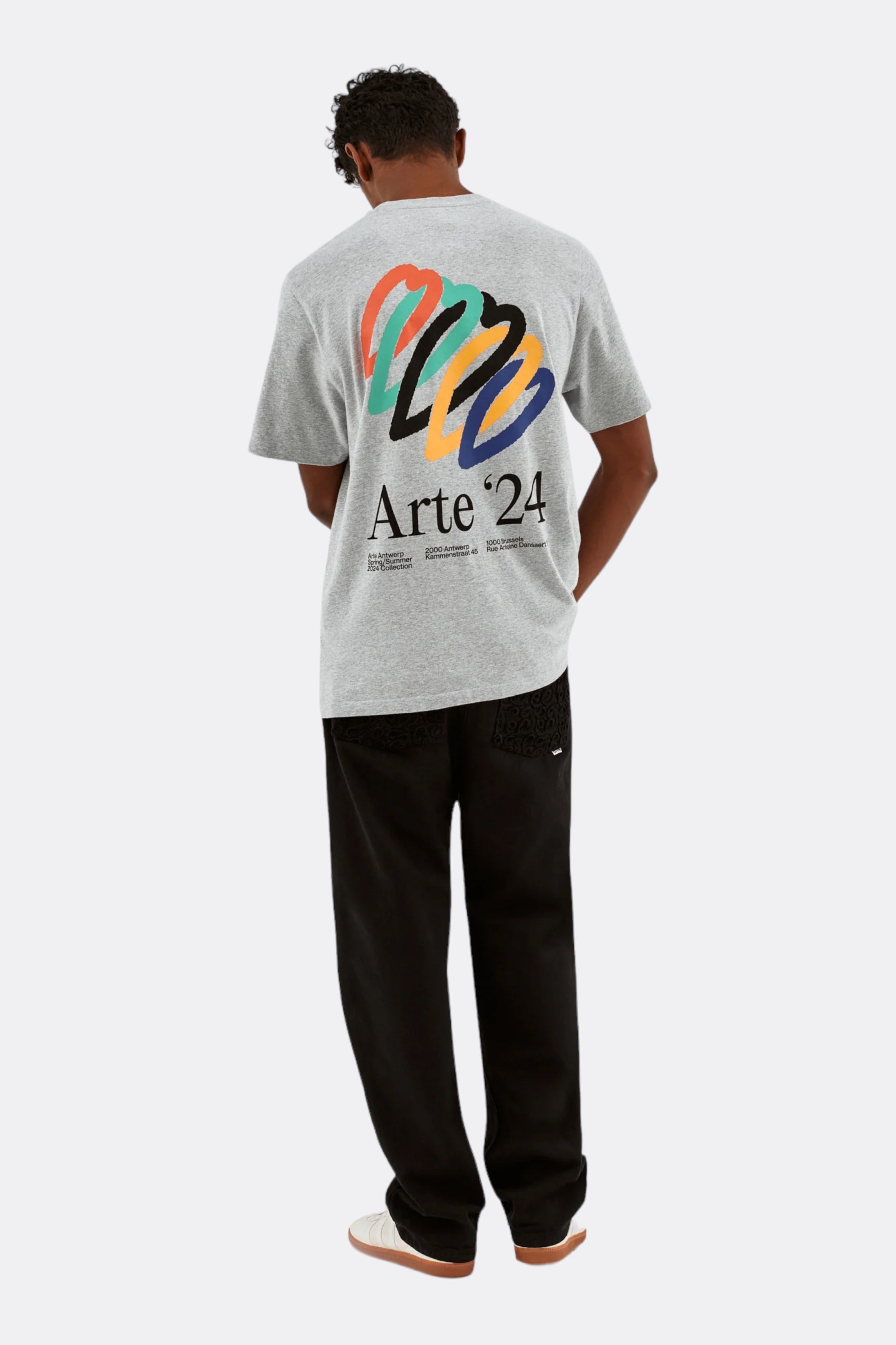Arte - Teo Back Hearts T-shirt (Grey)