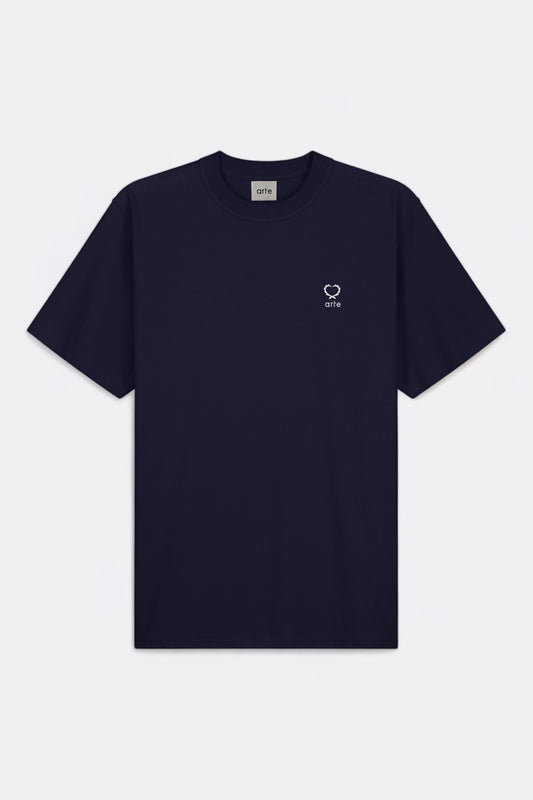 Arte - Teo Small Heart T-shirt (Navy)
