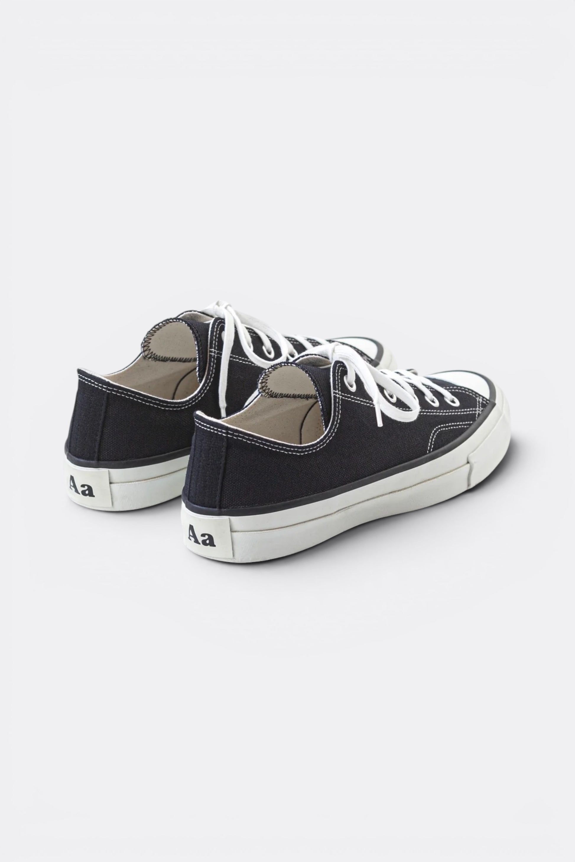 Asahi Shoes Athletic 046 Black | Sneaker Canvas Semelle Vulcanisée Made in Japan | Edgar Bdx