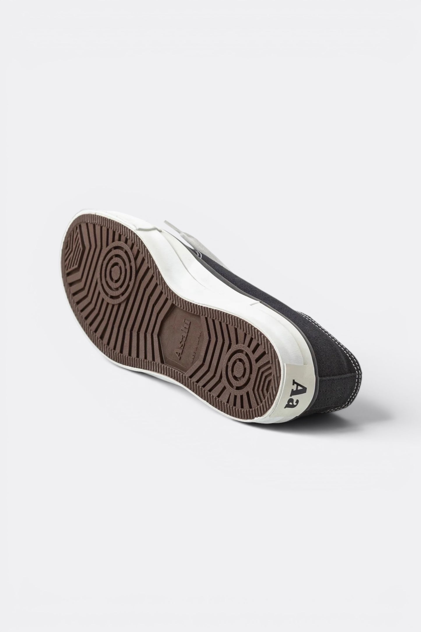 Asahi Shoes Athletic 046 Black | Sneaker Canvas Semelle Vulcanisée Made in Japan | Edgar Bdx