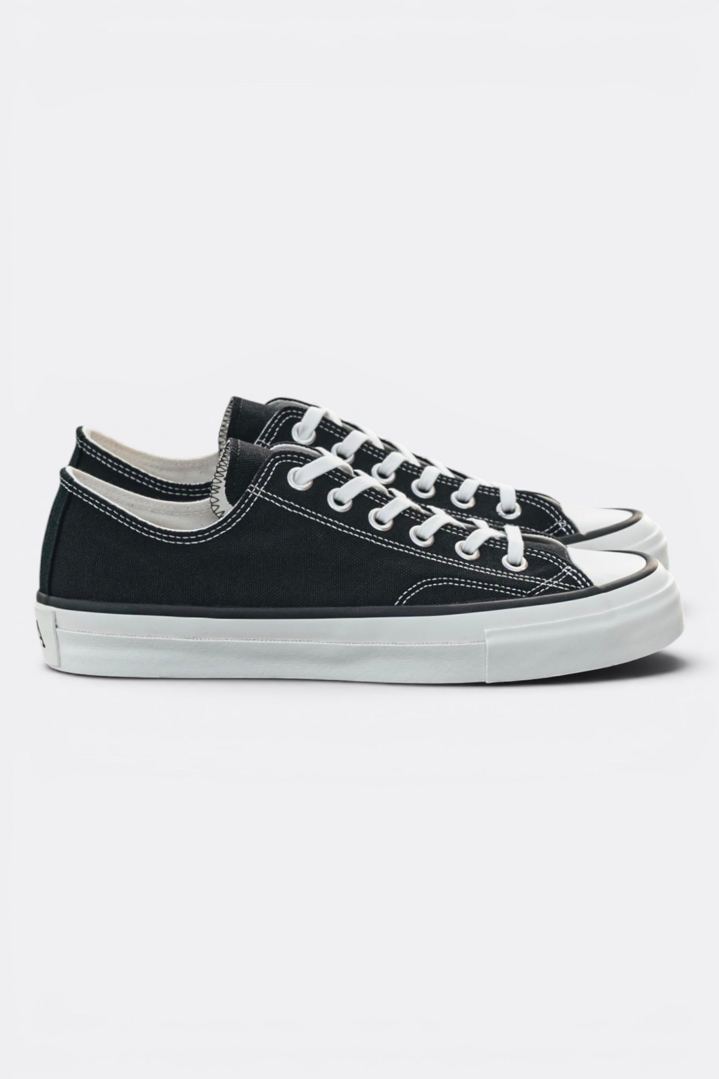 Asahi Shoes Athletic 046 Black | Sneaker Canvas Semelle Vulcanisée Made in Japan | Edgar Bdx
