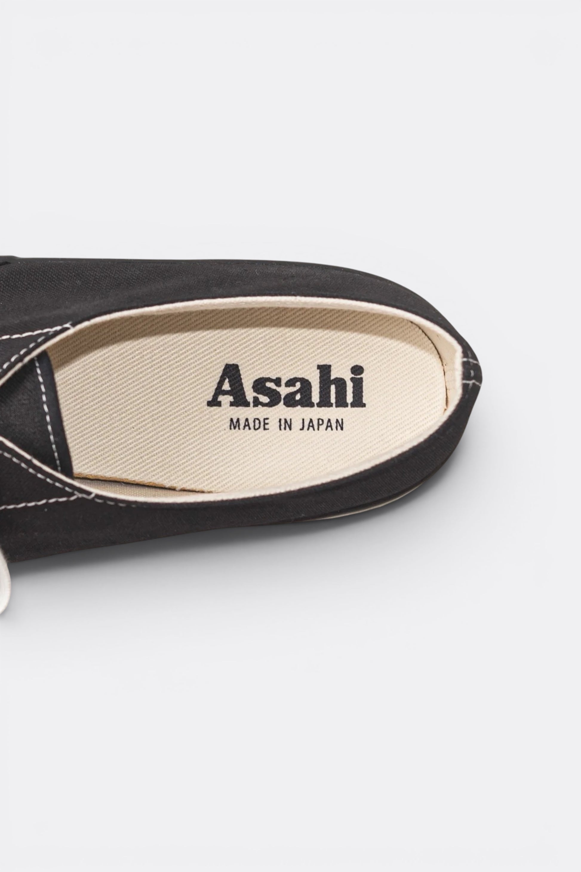 Asahi Deck 041 Black | Deck Shoe Canvas Japonais Semelle Chevrons Made in Japan | Edgar Bdx