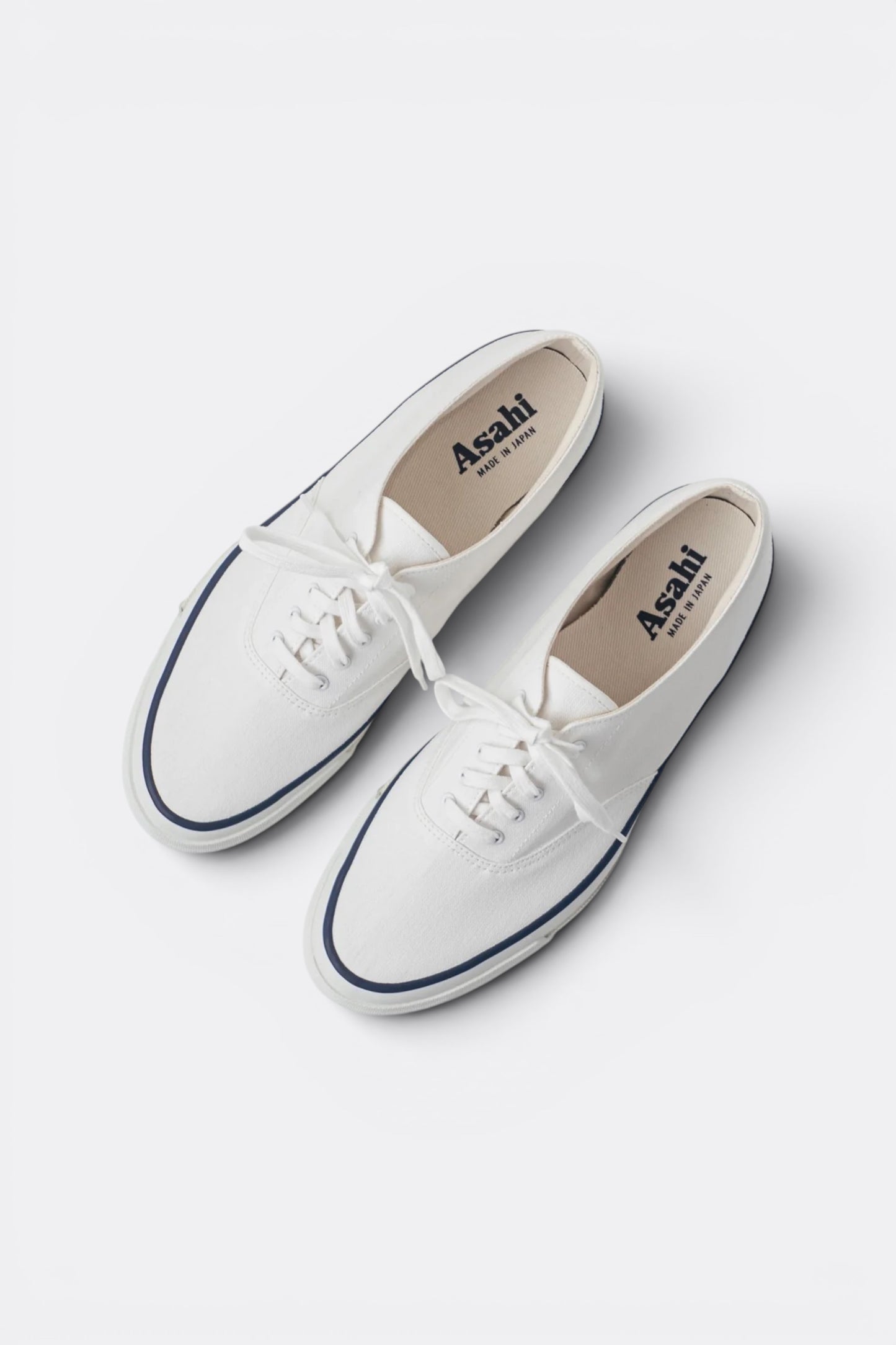 Asahi Deck 041 White | Deck Shoe Canvas Japonais Semelle Chevrons Made in Japan | Edgar Bdx