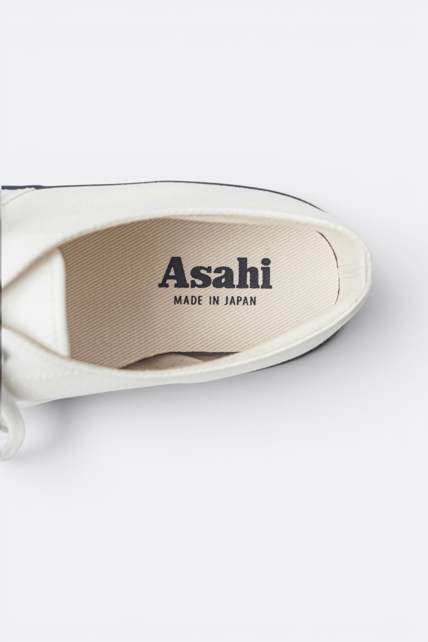Asahi Deck 041 White | Deck Shoe Canvas Japonais Semelle Chevrons Made in Japan | Edgar Bdx