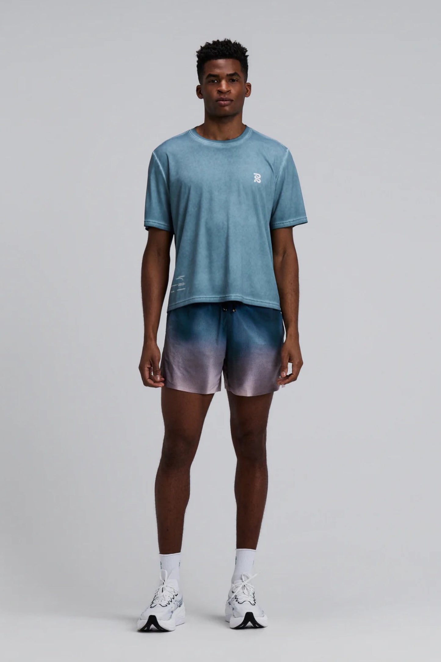 Bandit - Men's FrioSoft™ Performance Box Tee (Tranquil Blue SaltFade)