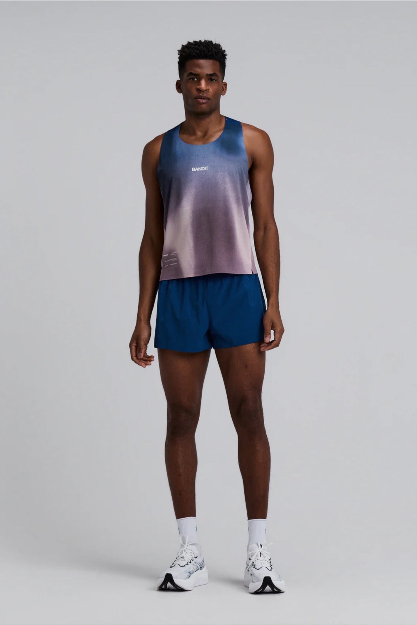 Bandit - Men's Specter™ Shorty Race Singlet (Flow State Aegean Multi)