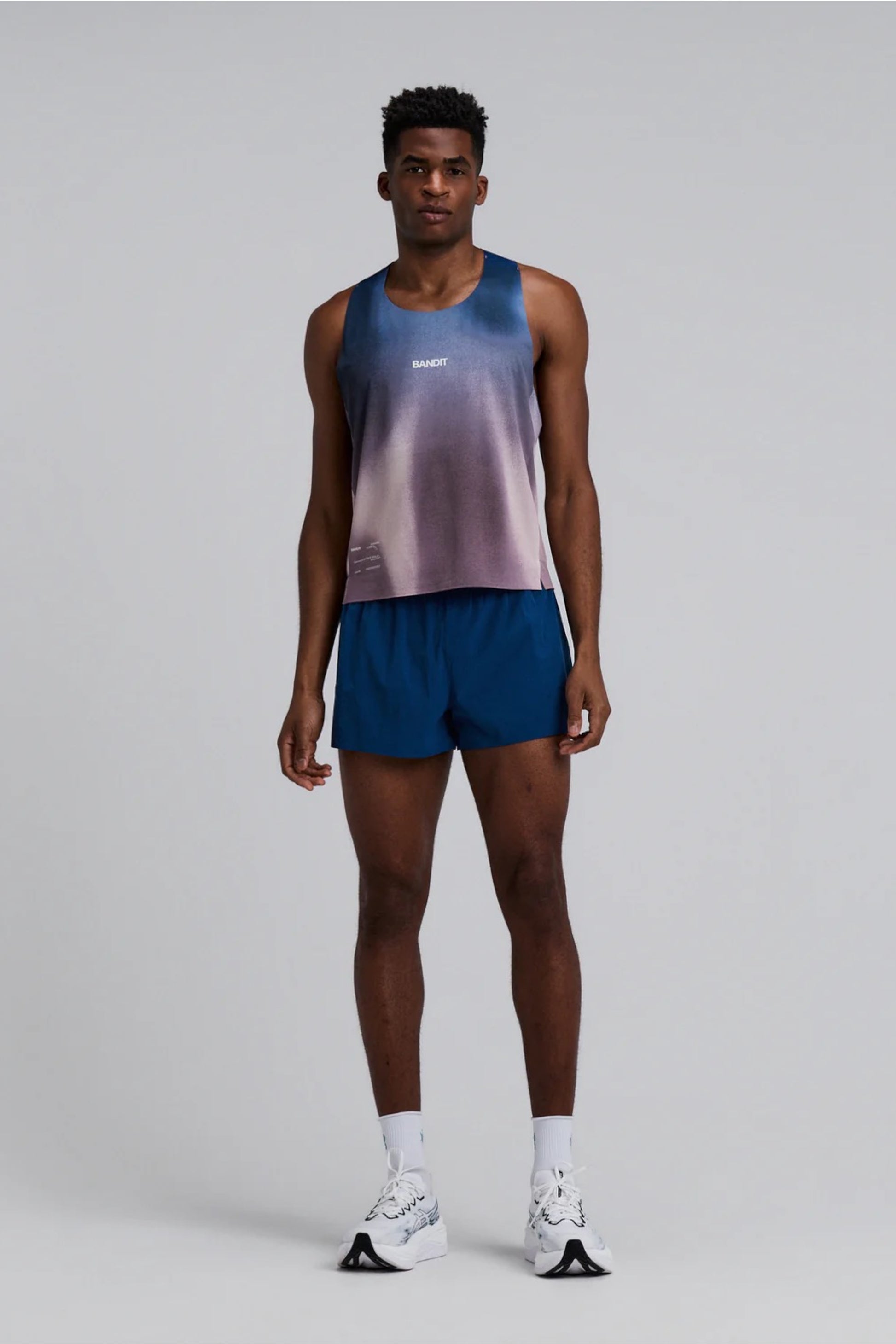 Bandit - Men's Specter™ Shorty Race Singlet (Flow State Aegean Multi)