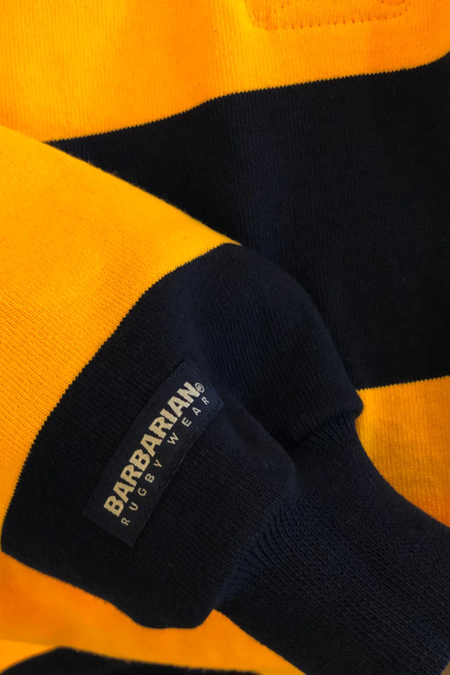Barbarian - Rugby Shirt 4 Inch Stripe (Navy / Gold)