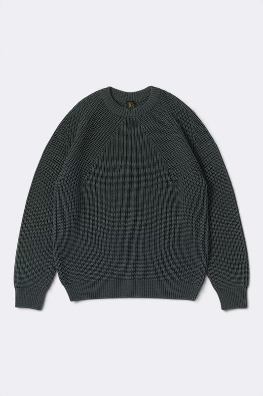 BATONER Signature Crew Neck Forest | Pull Mérinos | Edgar Bdx