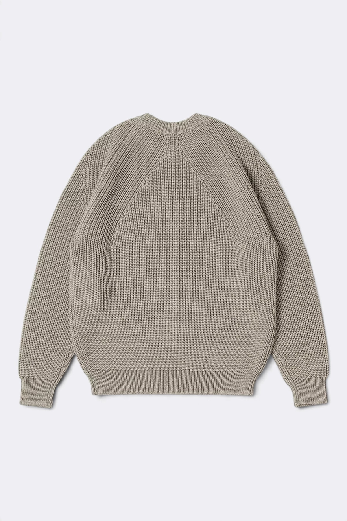 BATONER Signature Crew Neck Gray | Pull Mérinos | Edgar Bdx