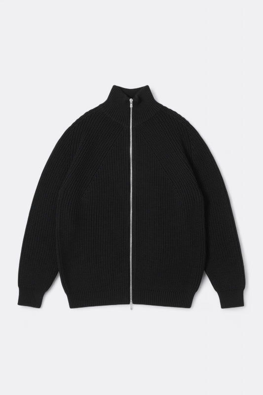 BATONER Signature Drivers Knit Black | Veste Mérinos | Edgar Bdx