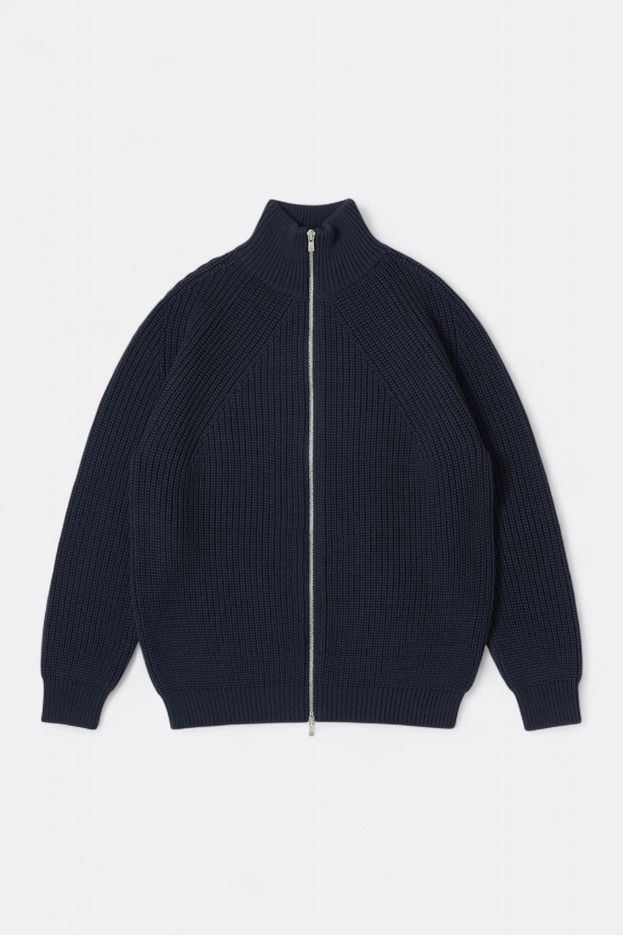 Batoner Signature Drivers Knit Navy | Merino Knit Jacket YKK