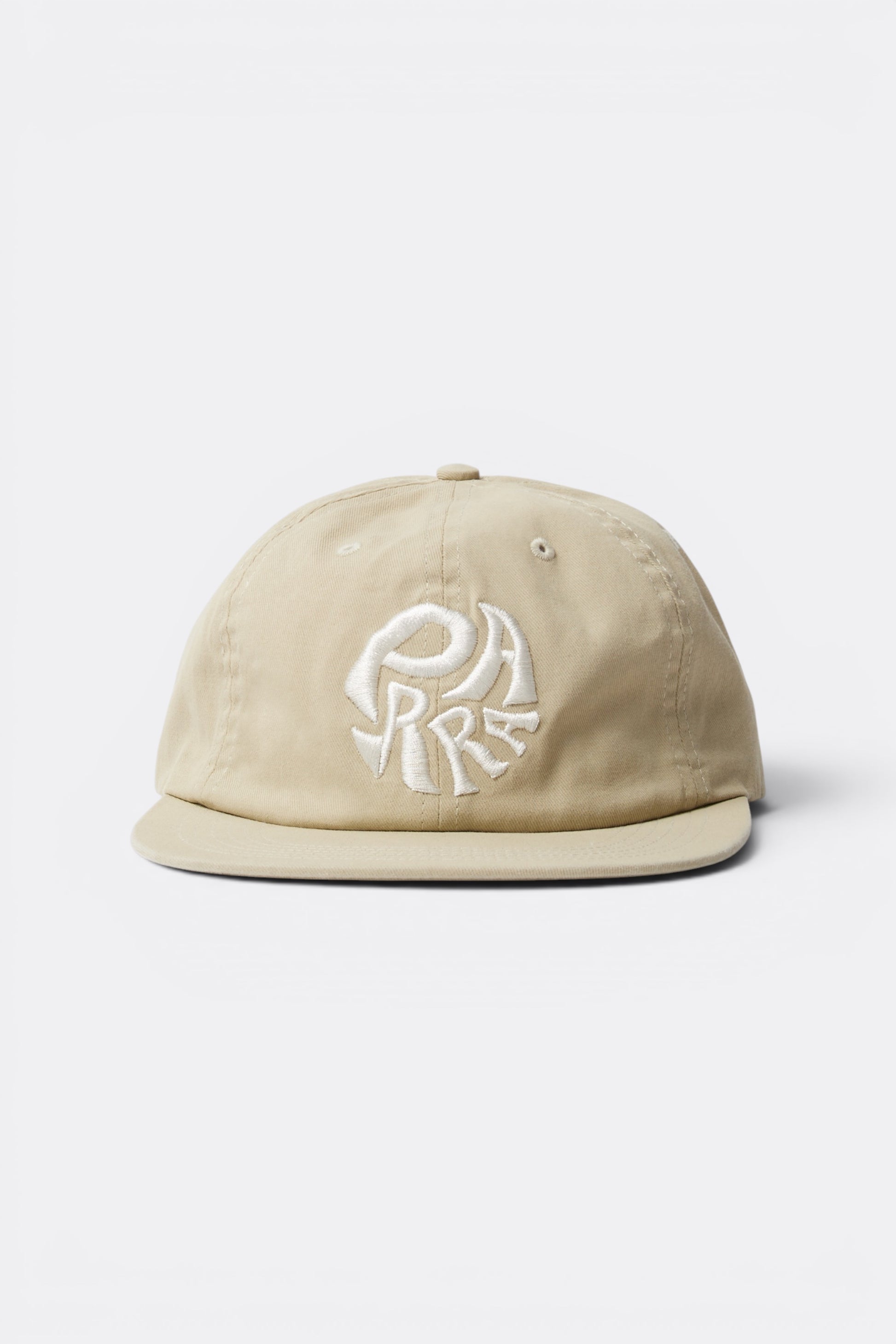 By Parra 1976 Logo 6 Panels Hat Beige | Casquette Sergé Coton Californie | Edgar Bdx