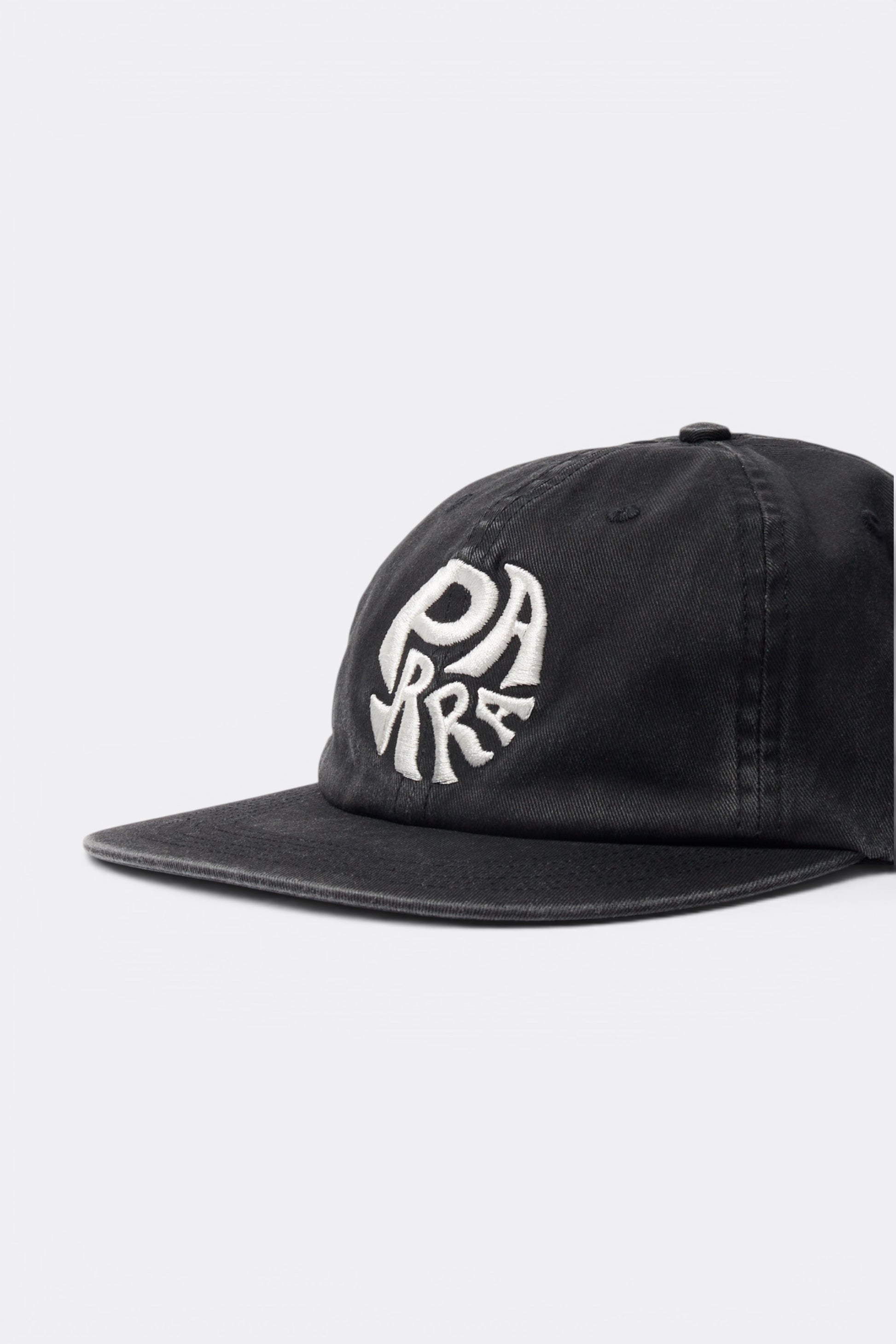 By Parra 1976 Logo 6 Panels Hat Black | Casquette Sergé Coton Californie | Edgar Bdx