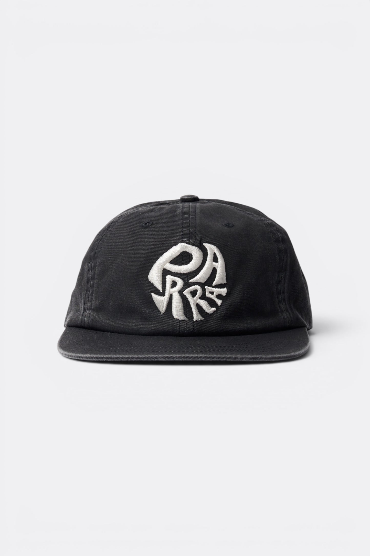 By Parra 1976 Logo 6 Panels Hat Black | Casquette Sergé Coton Californie | Edgar Bdx