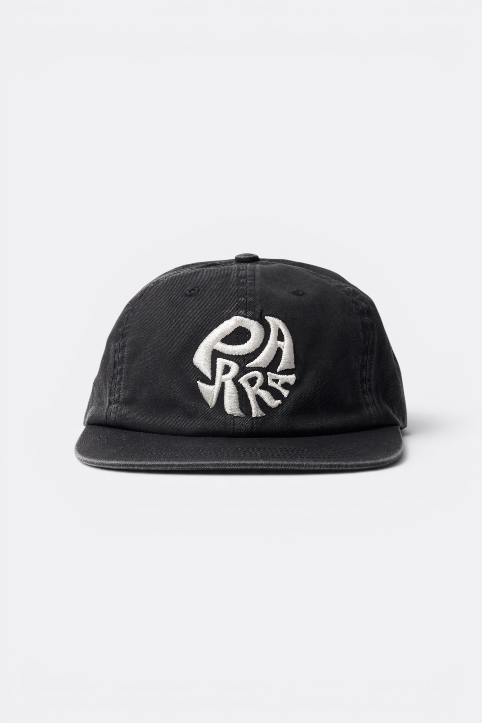 By Parra 1976 Logo 6 Panels Hat Black | Casquette Sergé Coton Californie | Edgar Bdx