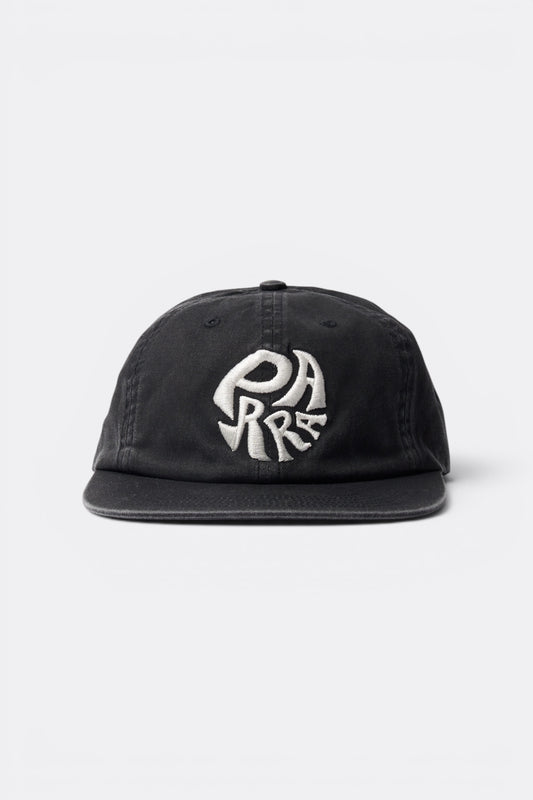 By Parra 1976 Logo 6 Panels Hat Black | Casquette Sergé Coton Californie | Edgar Bdx