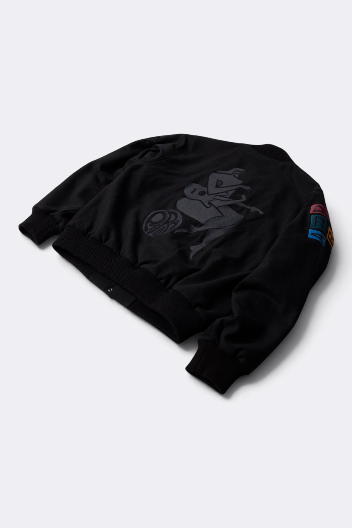 BY PARRA All The Best Varsity Jacket Black | Edgar Bdx