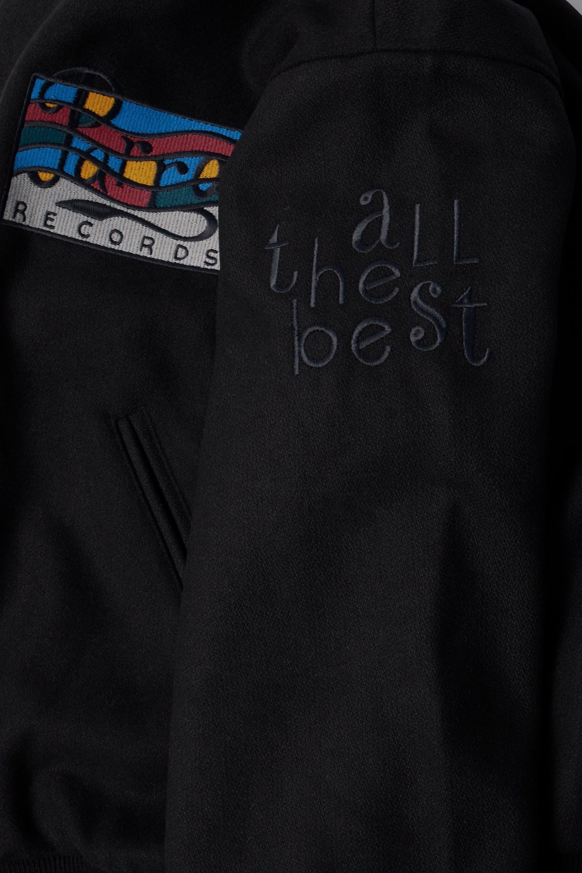 BY PARRA All The Best Varsity Jacket Black | Edgar Bdx