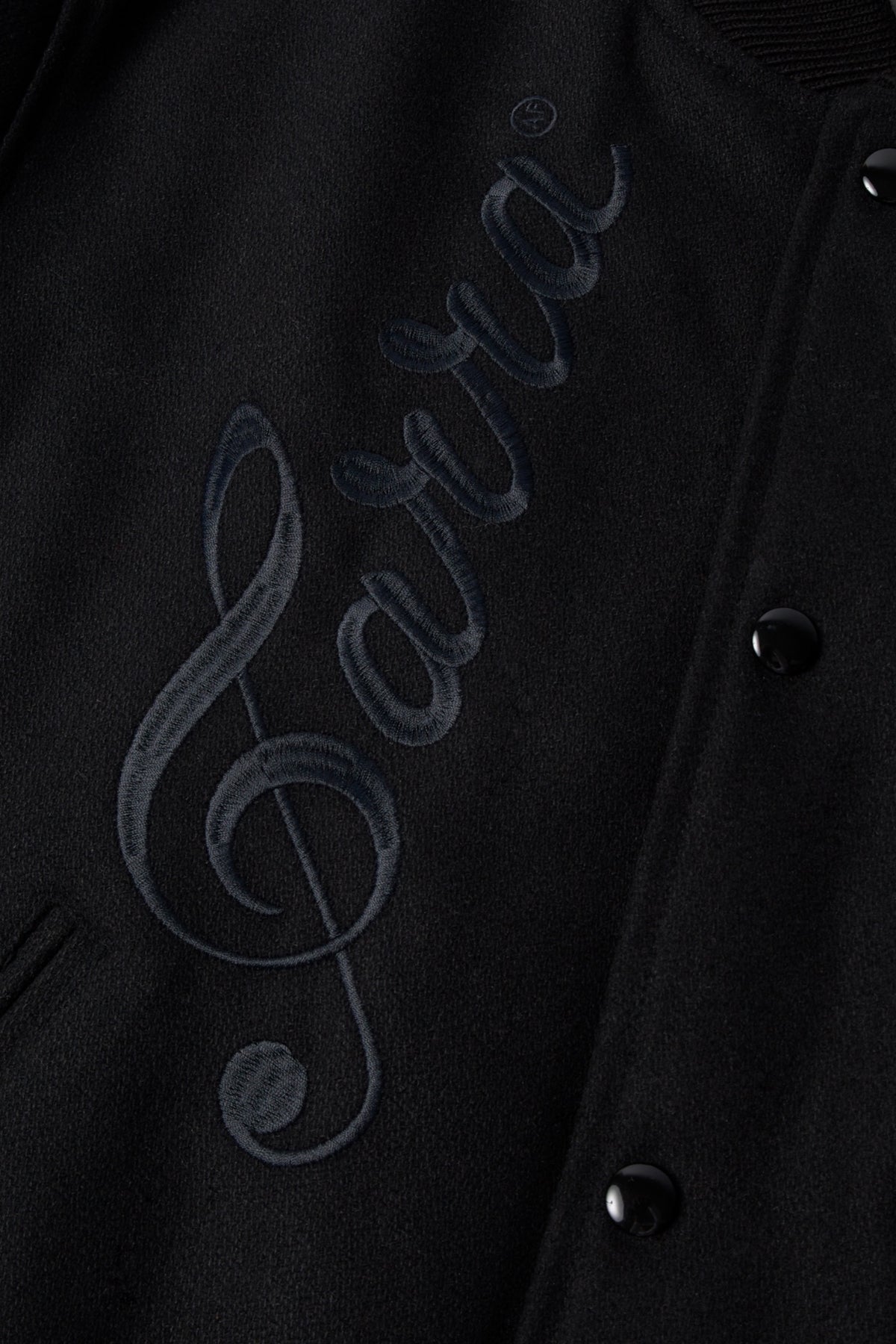BY PARRA All The Best Varsity Jacket Black | Edgar Bdx