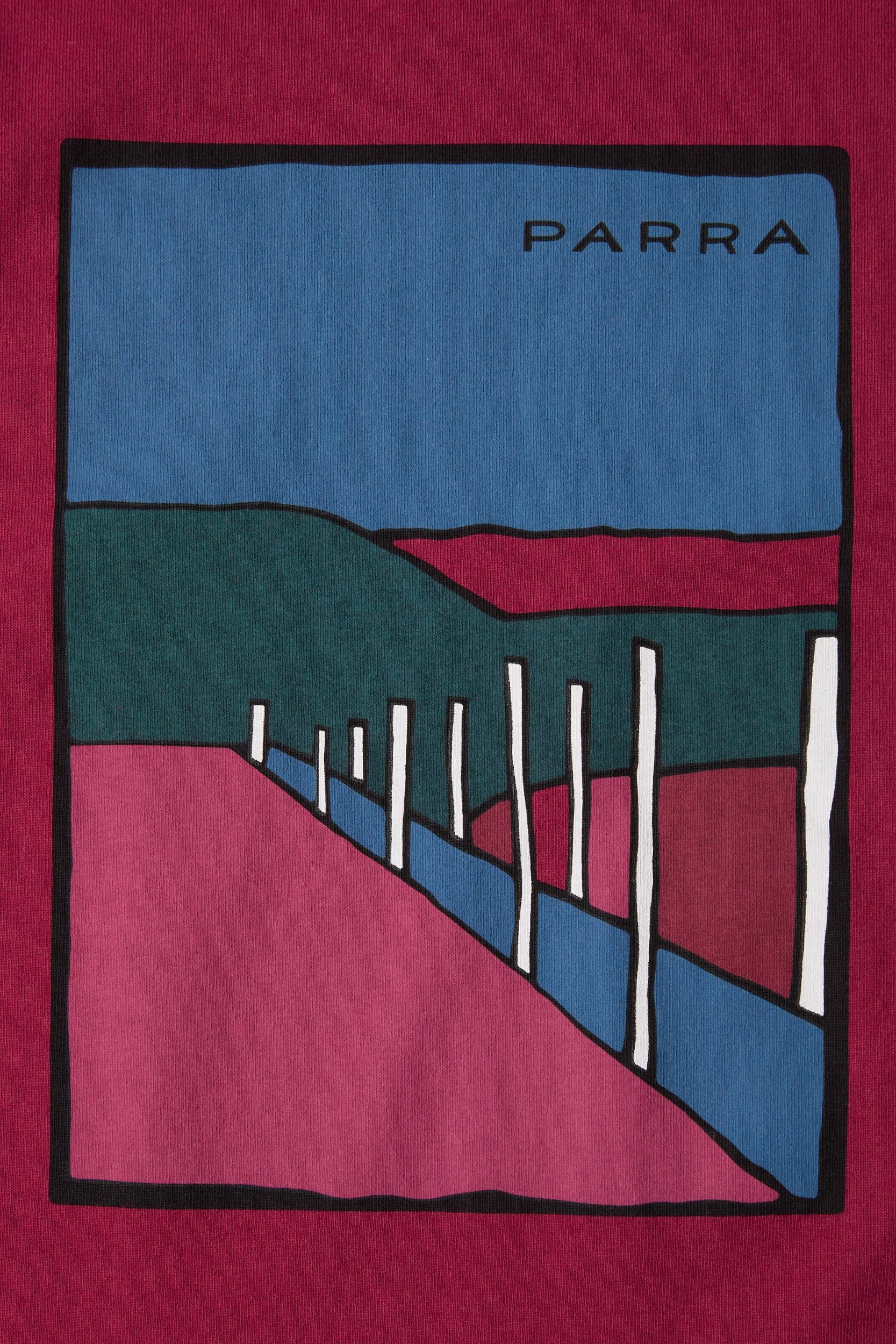 By Parra - Beach Parking T-Shirt (Raspberry)