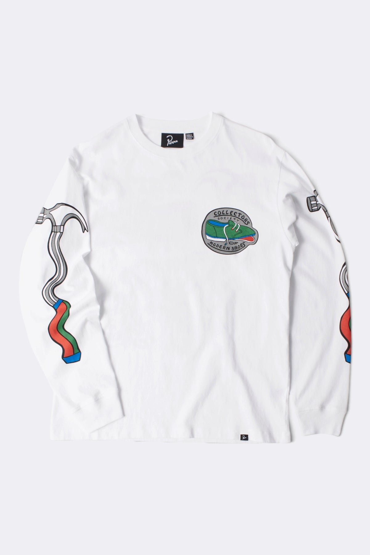BY PARRA Bike Hammer Long Sleeve T-Shirt White | Edgar Bdx