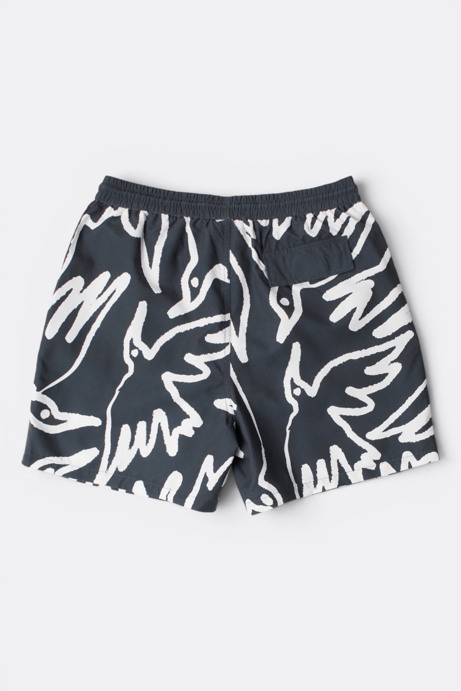 By Parra Birds Fly Free Swim Short Black | Short de Bain Imprimé | Edgar Bdx