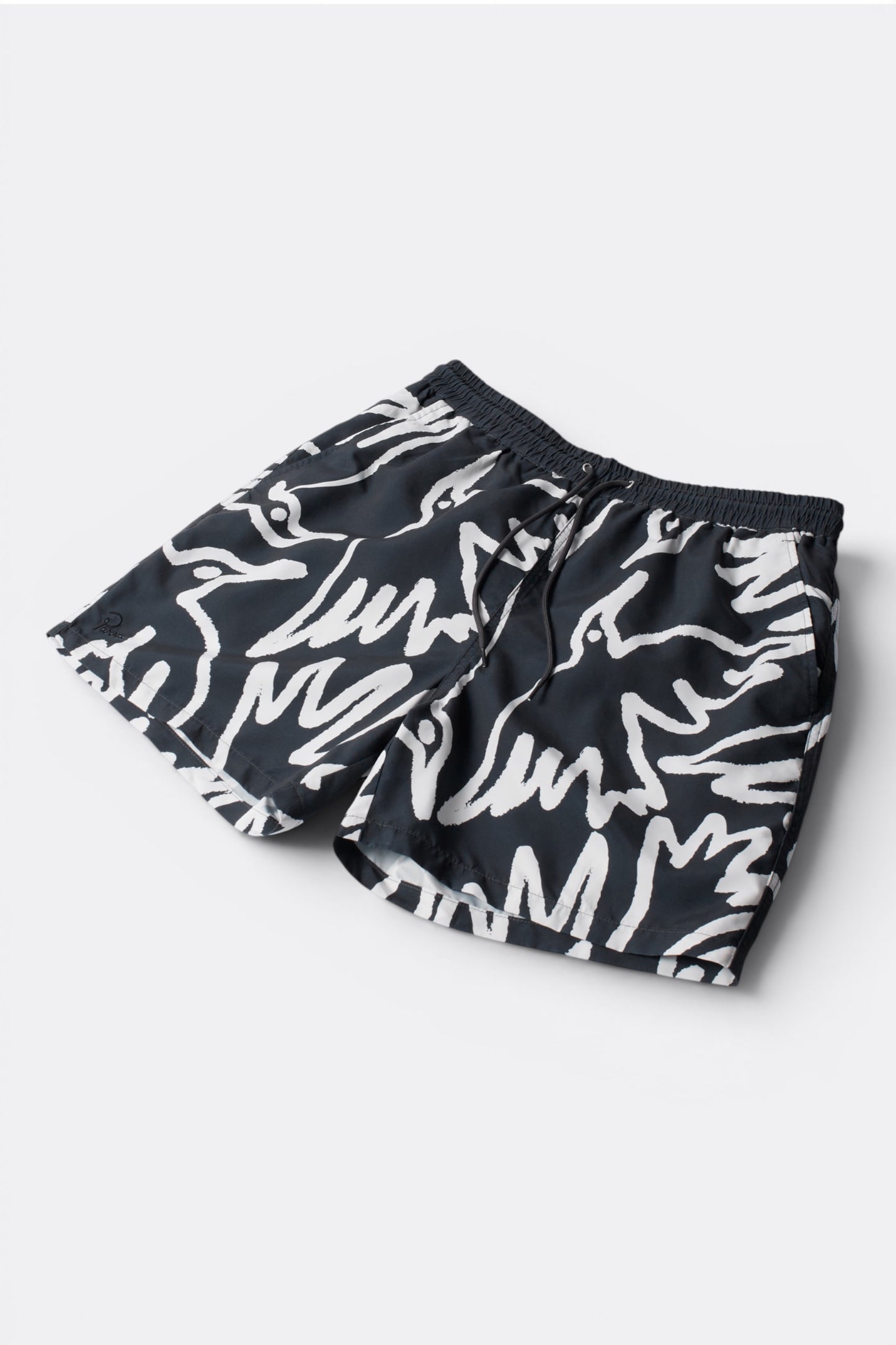 By Parra Birds Fly Free Swim Short Black | Short de Bain Imprimé | Edgar Bdx