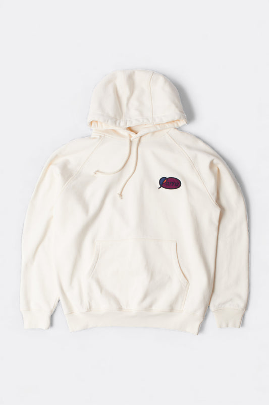 By Parra - Circled Script Logo Hooded Sweatshirt (Off White)