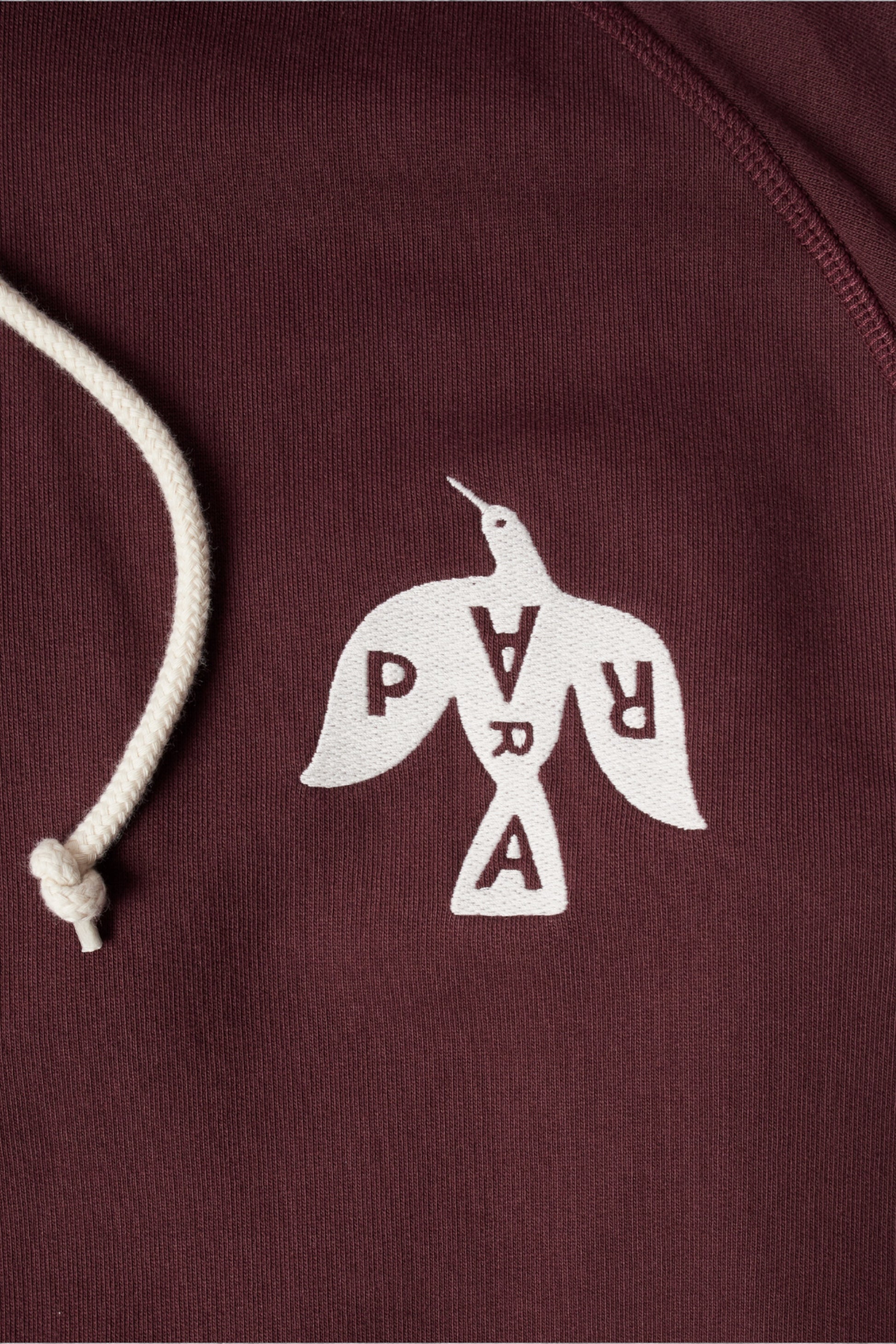 By Parra - Crow Logo Hooded Sweatshirt (Dark Burgundy)