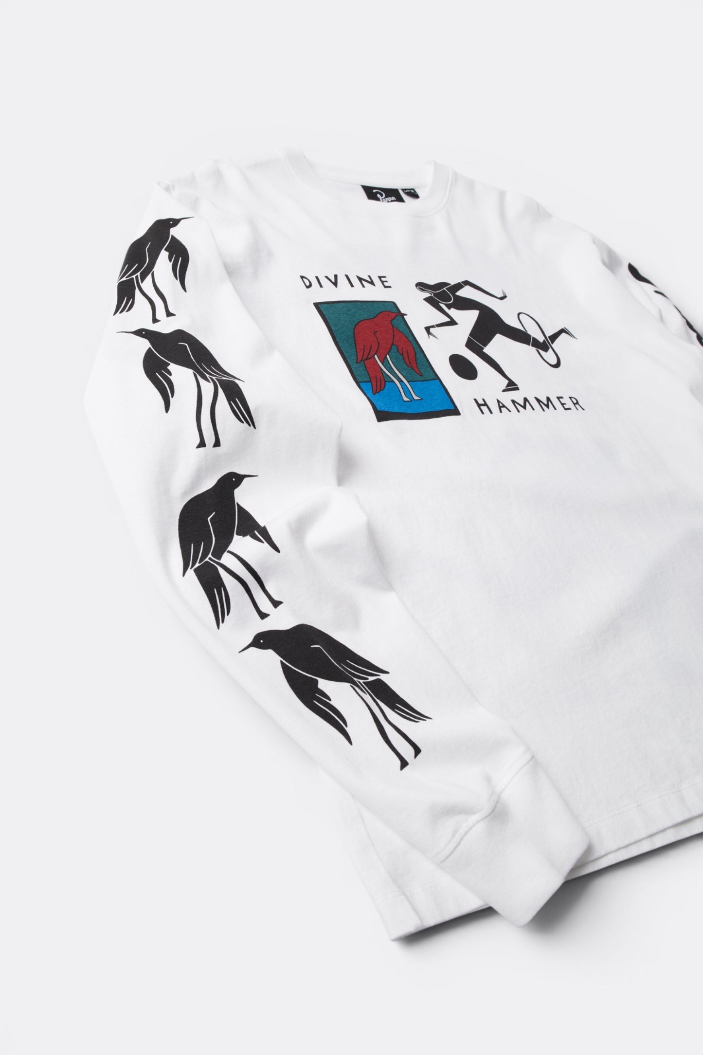 By Parra Divine Hammer Long Sleeve T-Shirt White | T-Shirt Manches Longues | Edgar Bdx