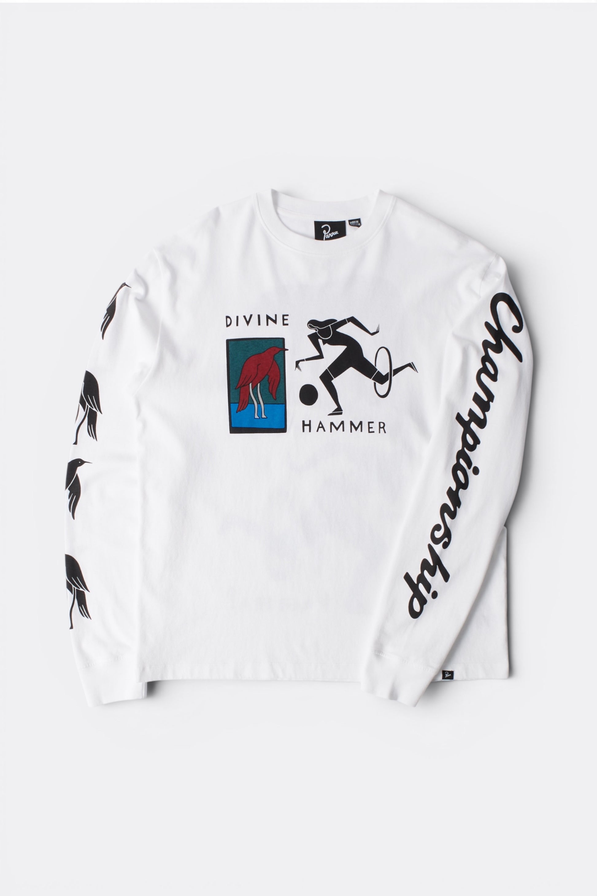 By Parra Divine Hammer Long Sleeve T-Shirt White | T-Shirt Manches Longues | Edgar Bdx