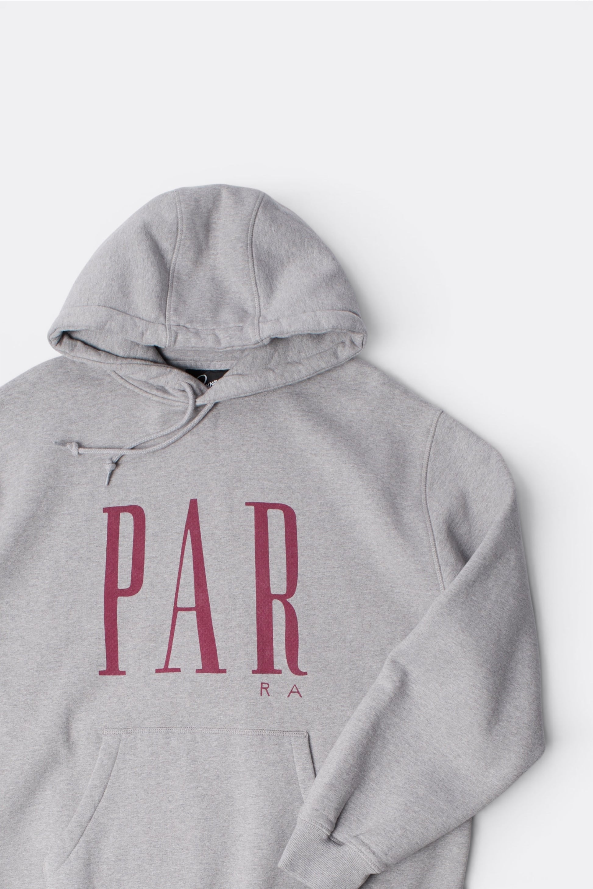 By Parra Gapped Hooded Sweatshirt Grey | Sweat Capuche Premium | Edgar Bdx