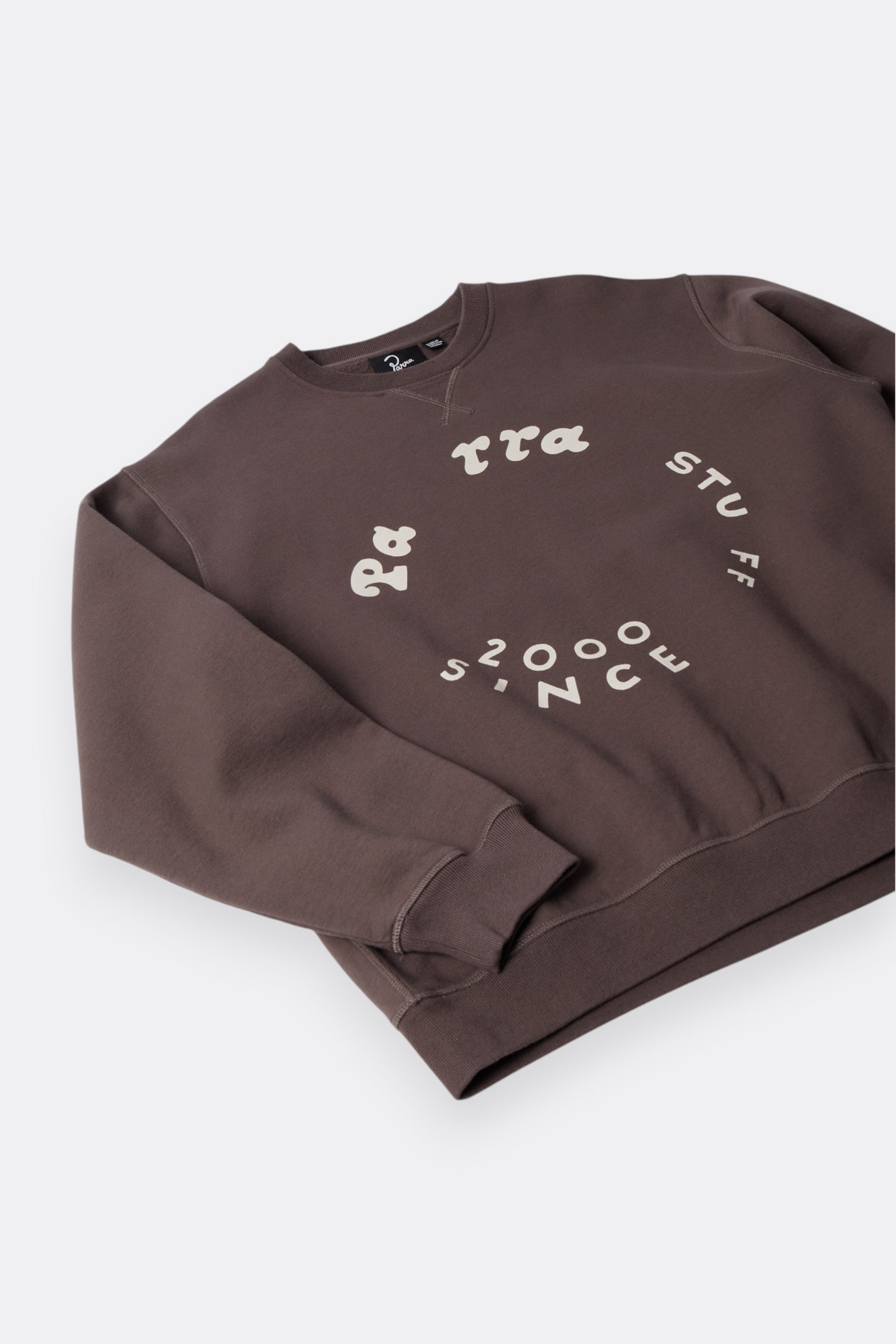 By Parra Gasoline Crew Neck Sweatshirt Brown | Sweat Col Rond Premium | Edgar Bdx