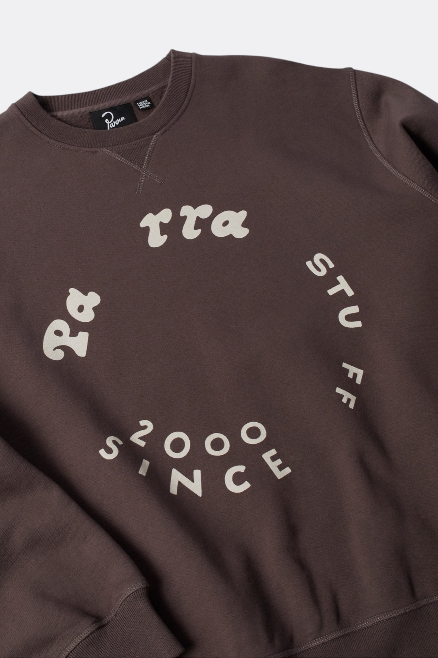 By Parra Gasoline Crew Neck Sweatshirt Brown | Sweat Col Rond Premium | Edgar Bdx