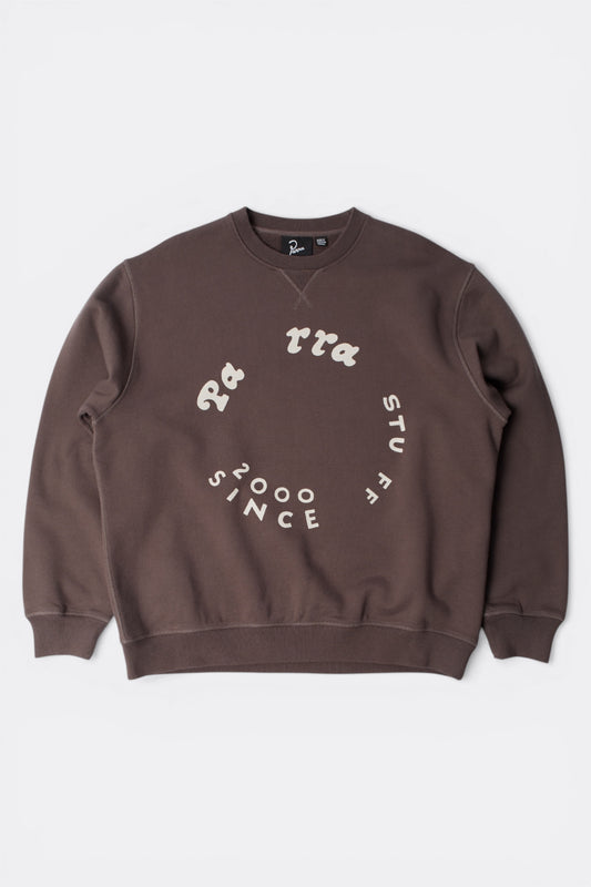 By Parra Gasoline Crew Neck Sweatshirt Brown | Sweat Col Rond Premium | Edgar Bdx