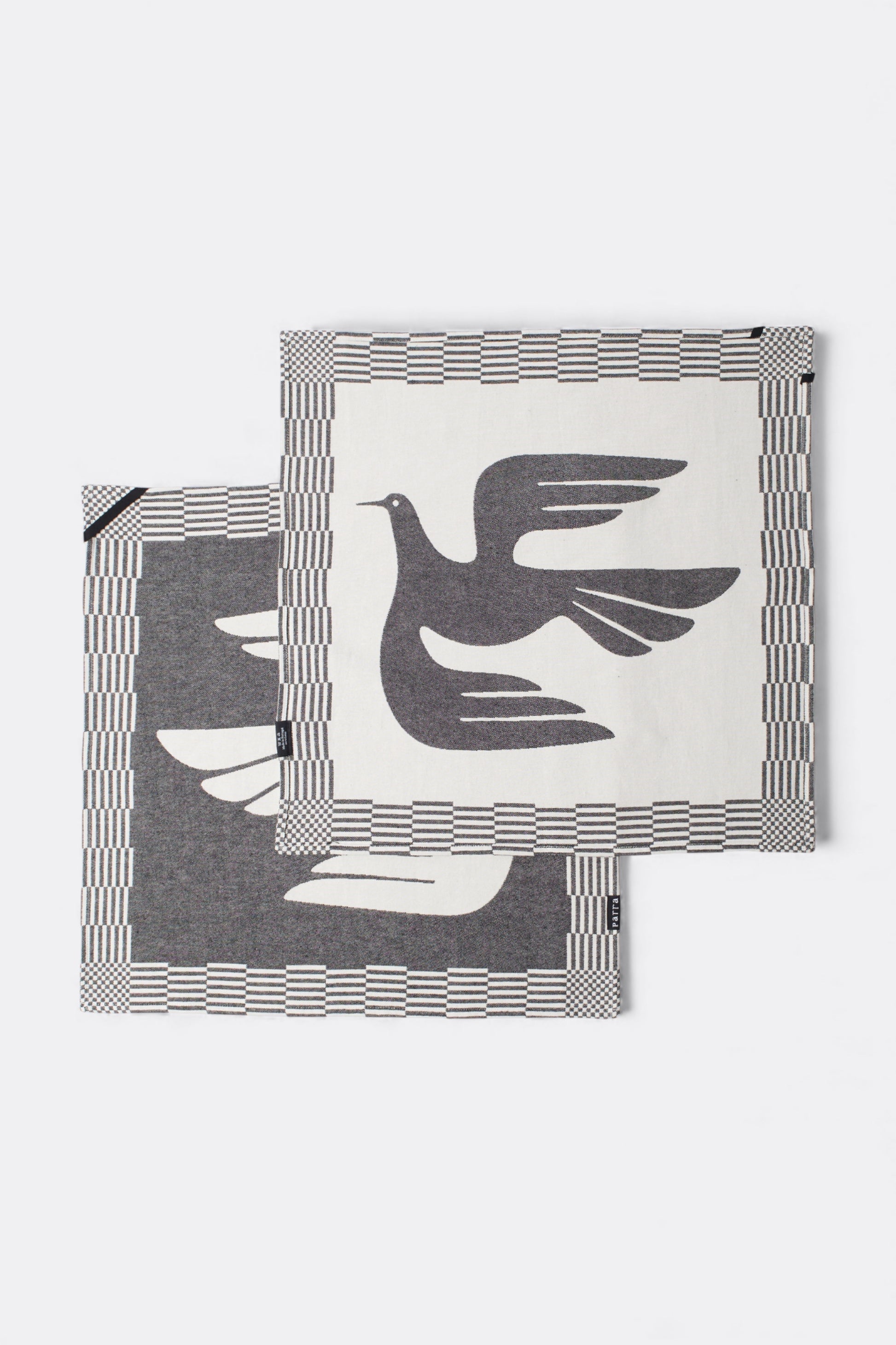 By Parra - Infinite Kitchen Bird Towel Set (Black)