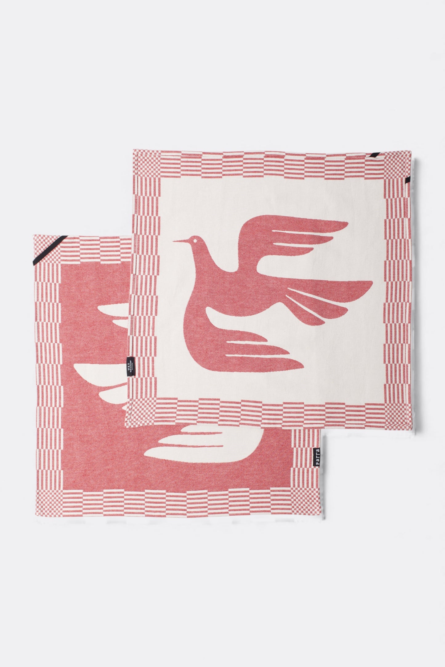 By Parra - Infinite Kitchen Bird Towel Set (Red)