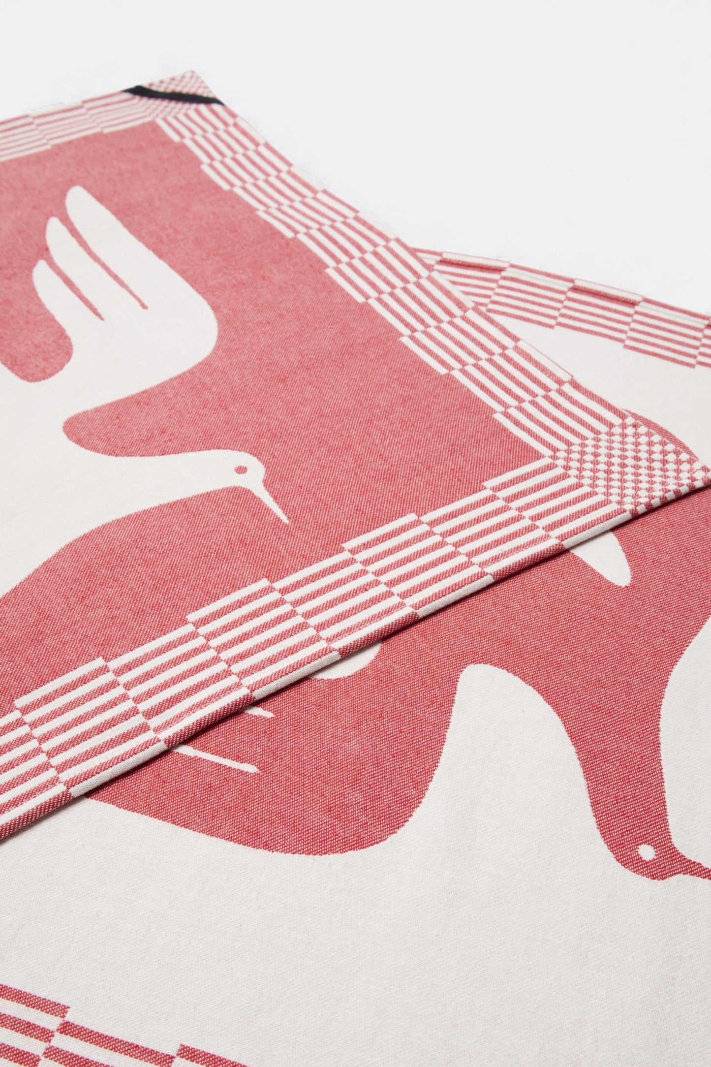 By Parra - Infinite Kitchen Bird Towel Set (Red)