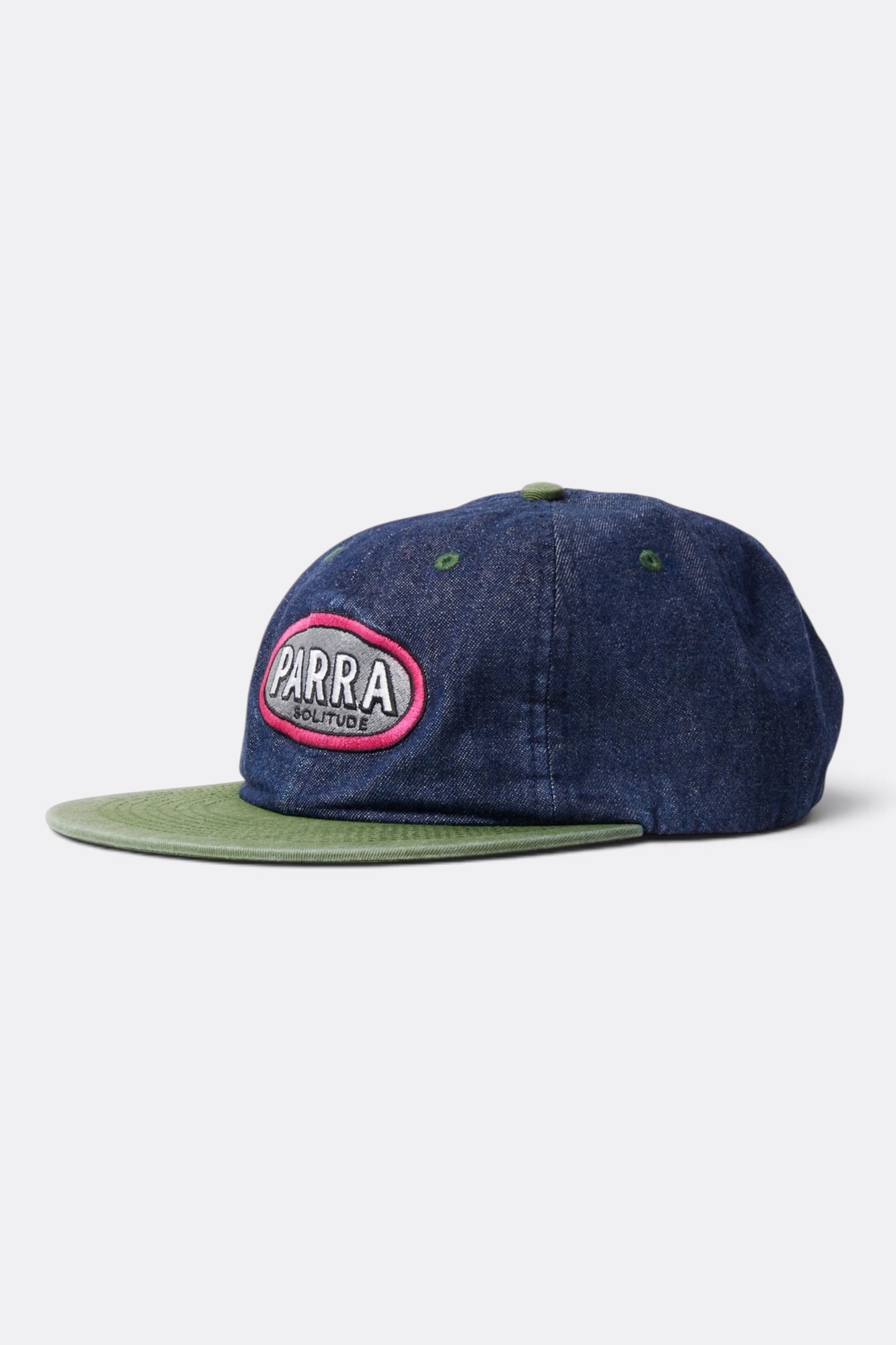 BY PARRA Lonely Key 6 Panel Hat Blue | Casquette Denim Brodée Californie | Edgar Bdx