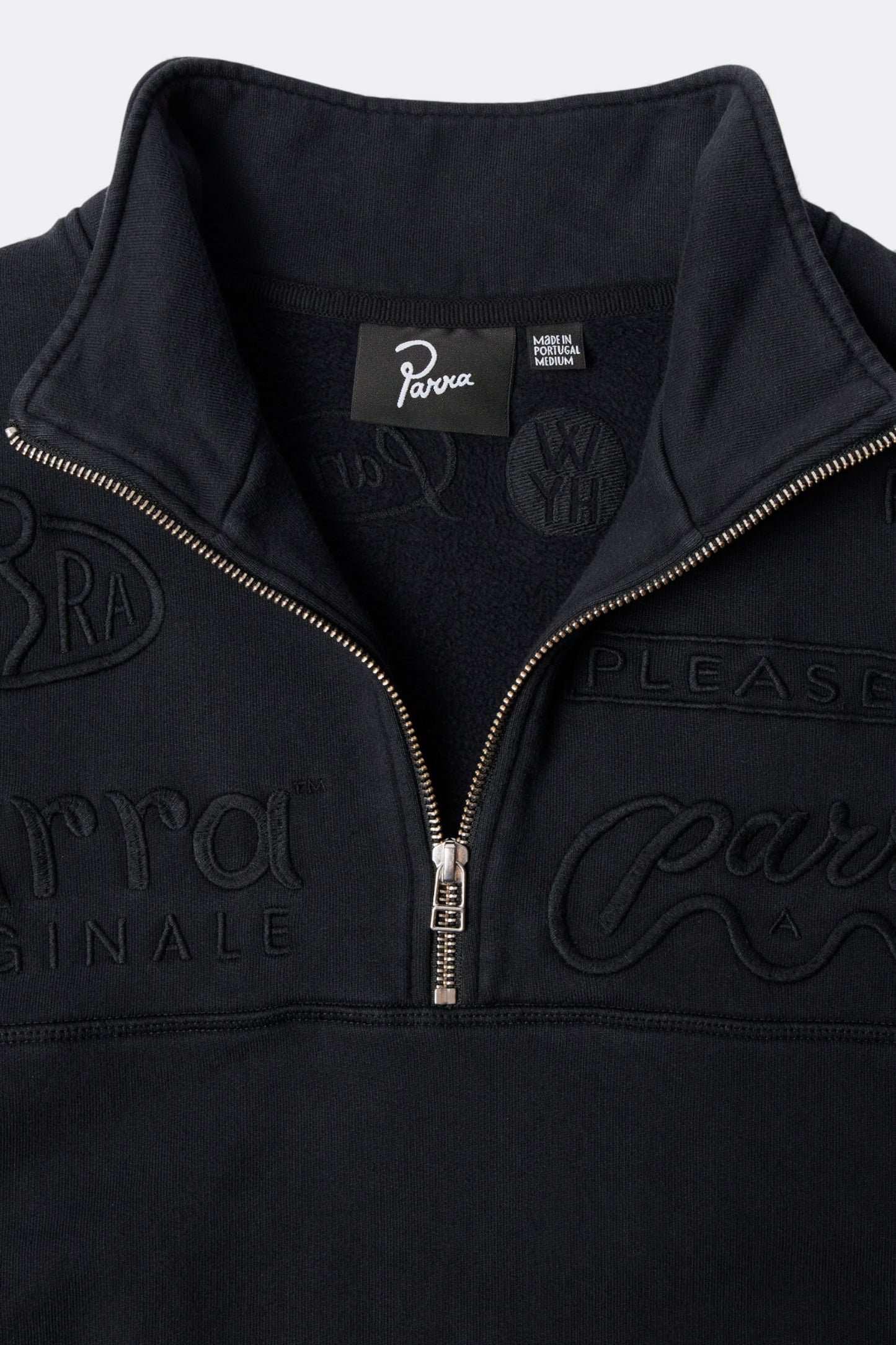 By Parra - Media Training Quarter Zip Pullover (Black)