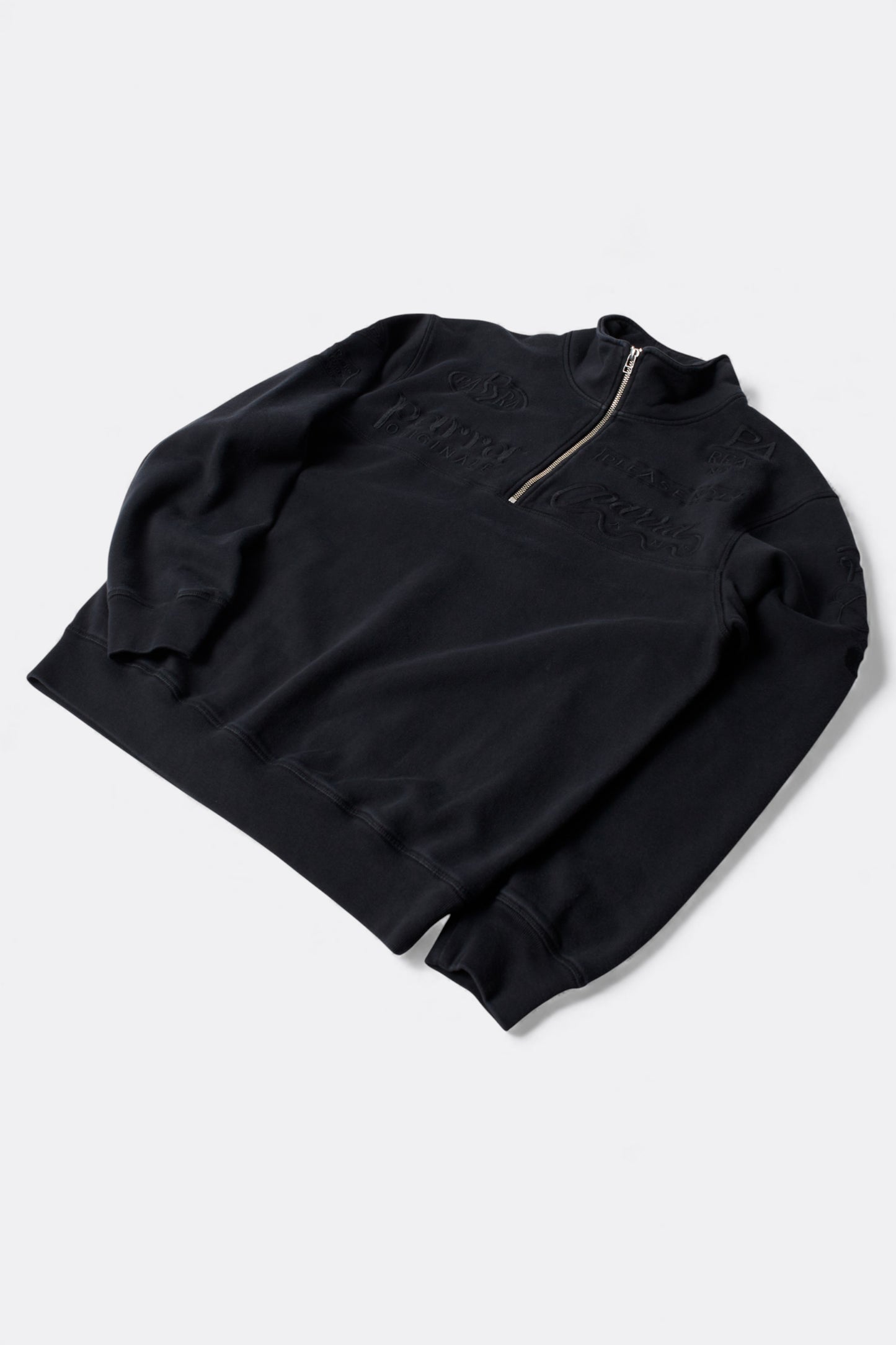 By Parra - Media Training Quarter Zip Pullover (Black)