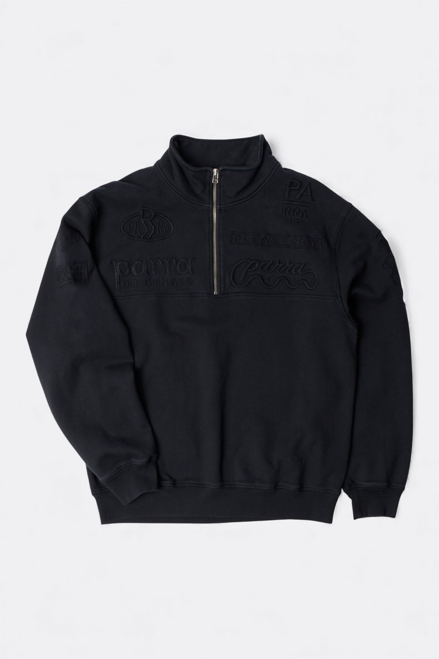 By Parra - Media Training Quarter Zip Pullover (Black)
