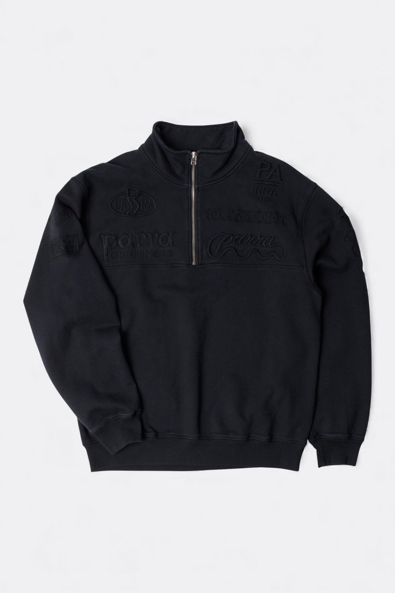 By Parra - Media Training Quarter Zip Pullover (Black)