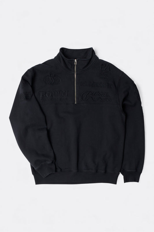 By Parra - Media Training Quarter Zip Pullover (Black)